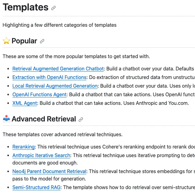 LangChain Templates